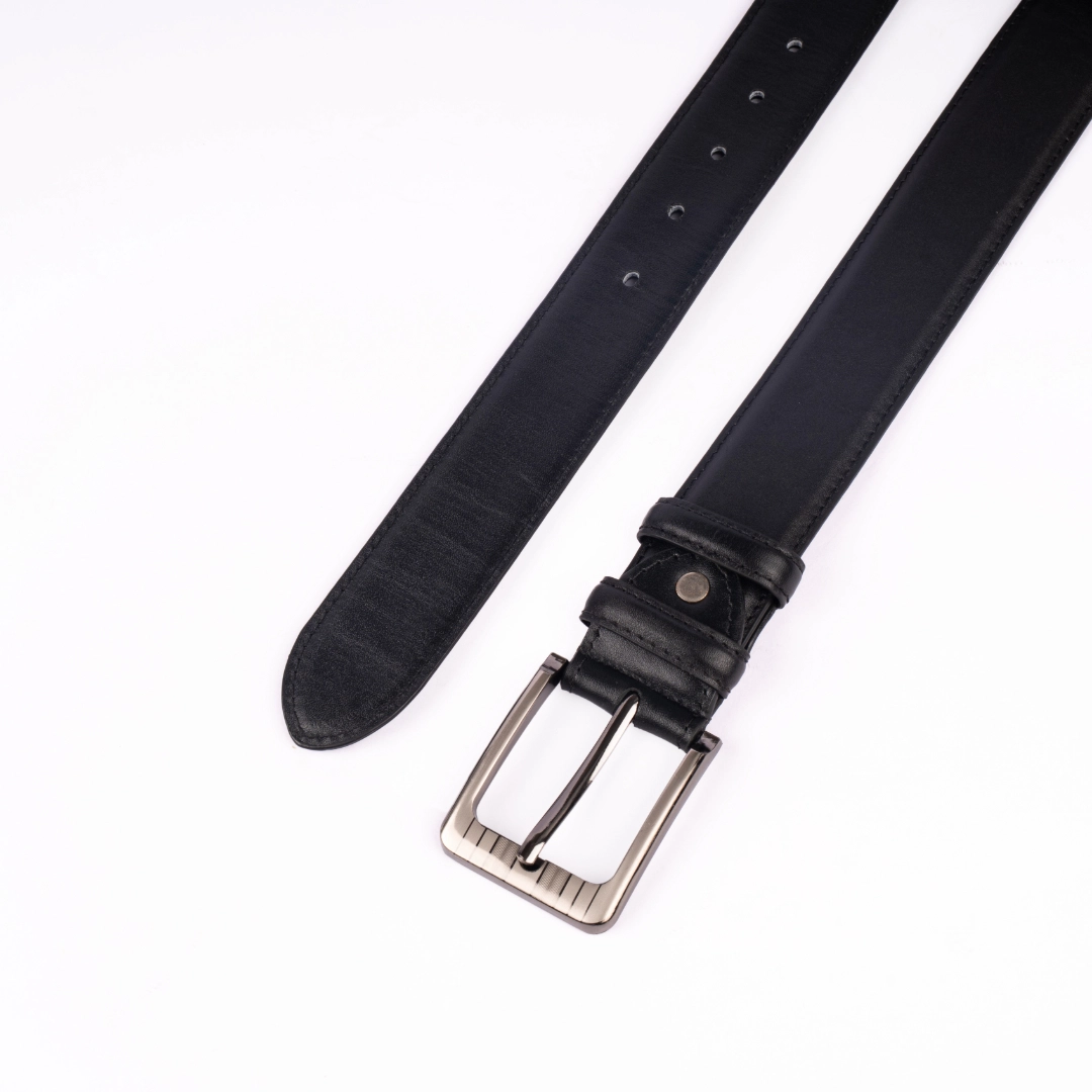 Reno Leather Formal Belt-Black-Belt031